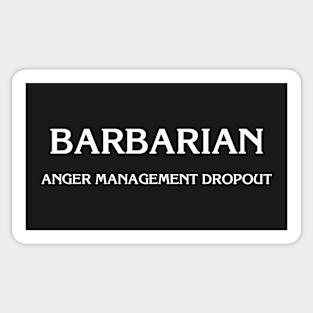 D&D: Barbarian (Anger Management) Sticker